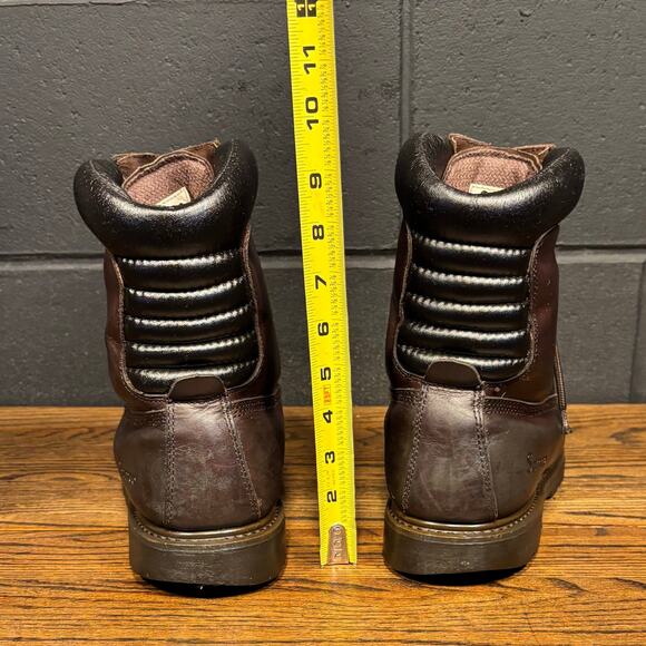 SAMCO Freezewear Brown Leather Steel Toe Work Hunting Boots Men’s 11 - Picture 4 of 8